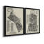 Quays of London III - ensemble de 2 impressions sur toile encadrées-1041971612-1041971613