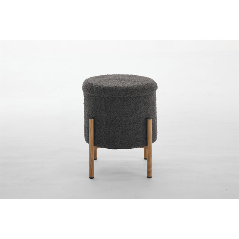 Repose-pieds moderne avec rangement, Gris