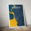 Buffalo City Map - No Frame Print-613215227
