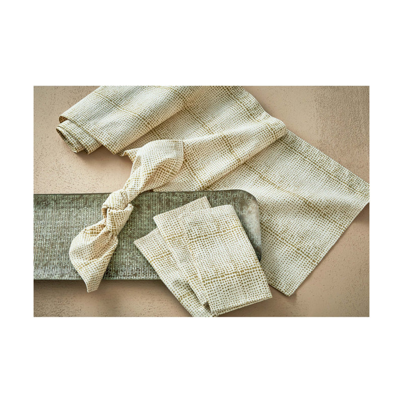 Wabi Sabi Dot Block Print Runner