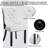 Kingson Modern Glam Tufted Two-Tone Dining Chair with Nailhead Trim & Back Pull Ring-64230965-9081305