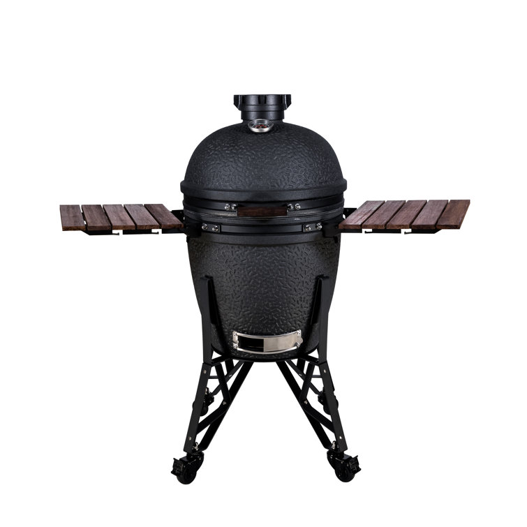 VESSILS Fleet - 22" Kamado Charcoal Grill Full Set with Accessories Matte Black (19-in W)