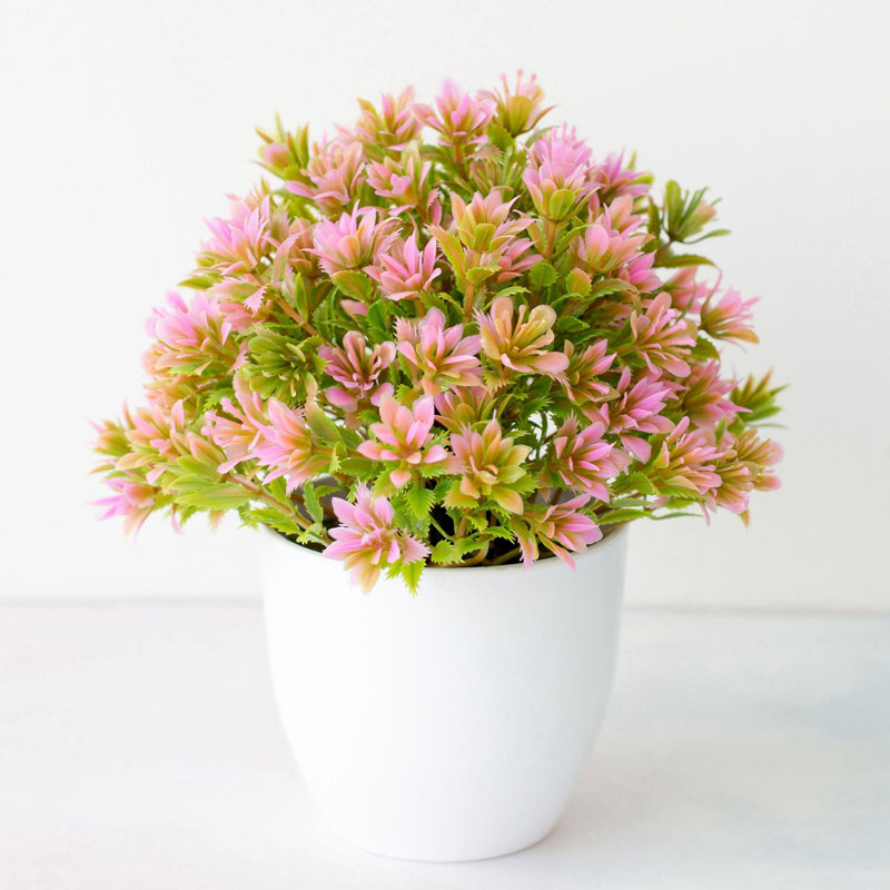 Centre de table fleurs en pot, Rose
