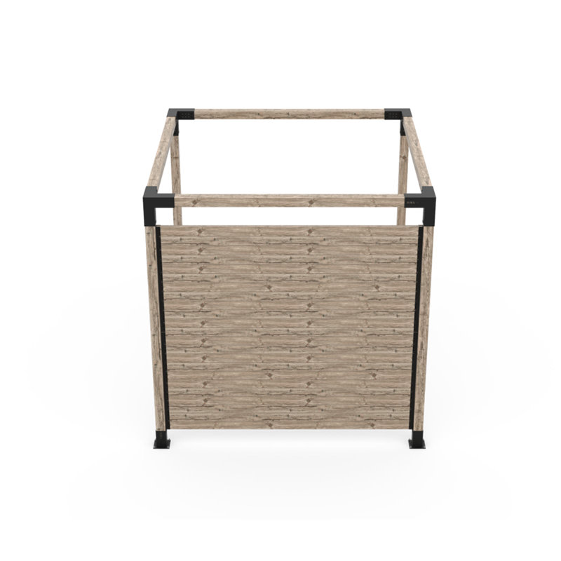 Ensemble de pergola Toja de toutes tailles avec canaux en U pour poteaux en bois 4X4, H 96 po x l 48 po x P 48 po