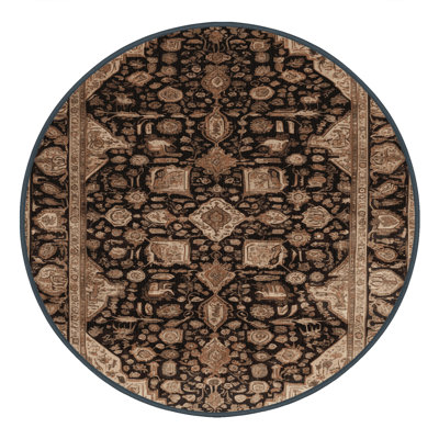 Tapis brun lavable à la machine
