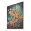 Collage d'étoiles de mer bleues et orange - Étoile de mer sur bois-880737167