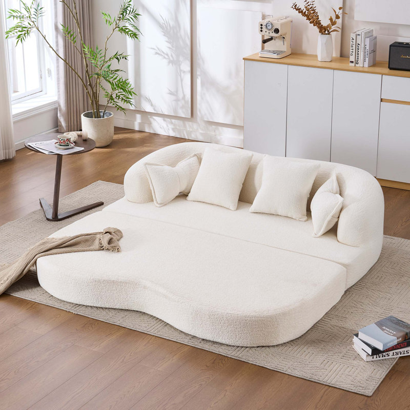 2-in-1 Foldable Sofa Bed with Multi-Functional Design