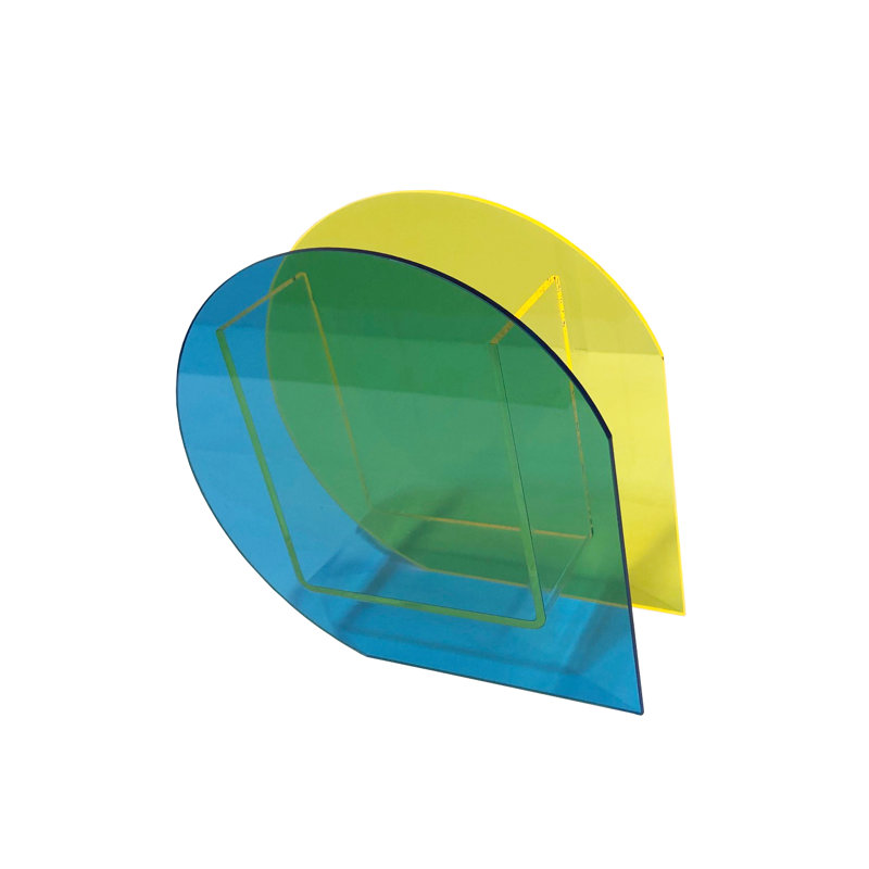 Federick Table Vase, Blue/Yellow
