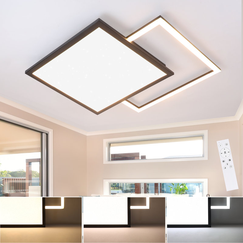 Arlener LED Flush Mount, Black