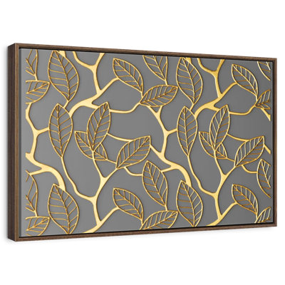 Treillis feuilles d'or