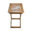 Table d'appoint pliante en bois 20,7 x 13,2 x 18,5 pouces