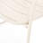 Matte White Iron Chair For Backyard, 26.79" W X 25.39" H, Modern Design, Structure, Assembly Required 24.5" D Frame,