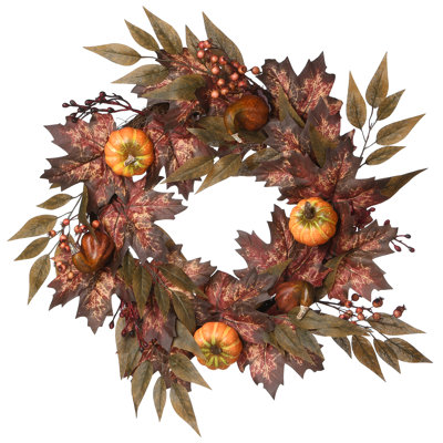 Autumn 24" Polyester Wreath