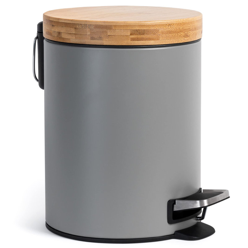 Bandy Step On Kitchen Trash Can - 1.3L, Grey