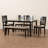 6 - Person Four Leg Dining Set-699082423-699082422