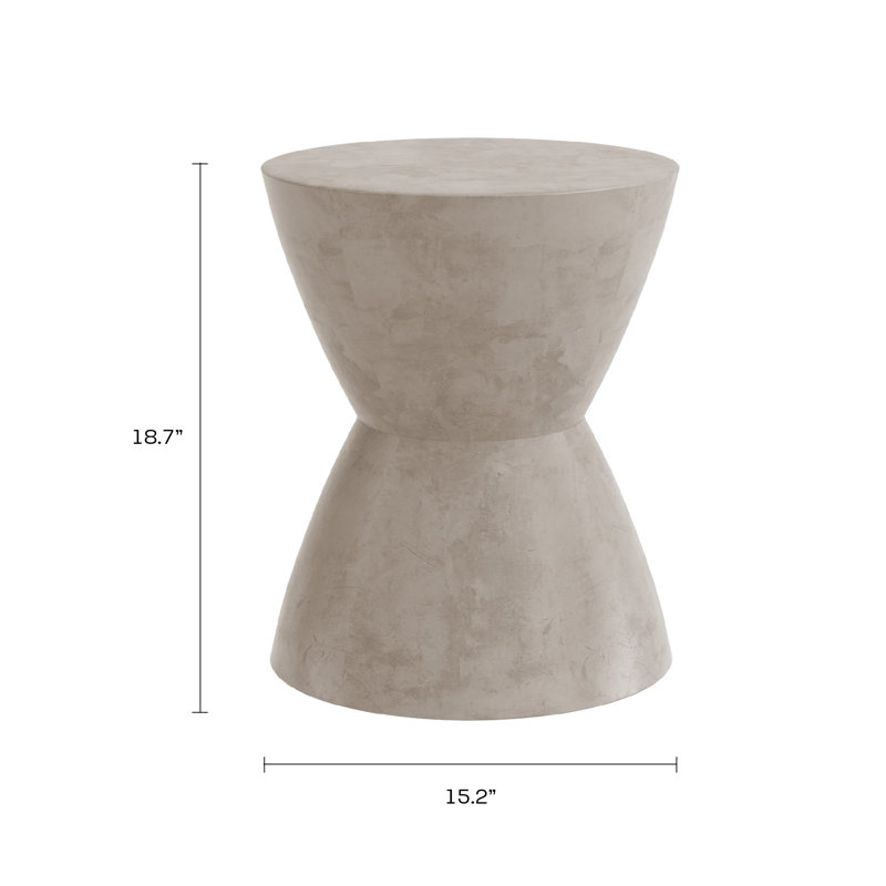 Jayanna 15" Round Side Table Or End Table for Indoors or Outdoors