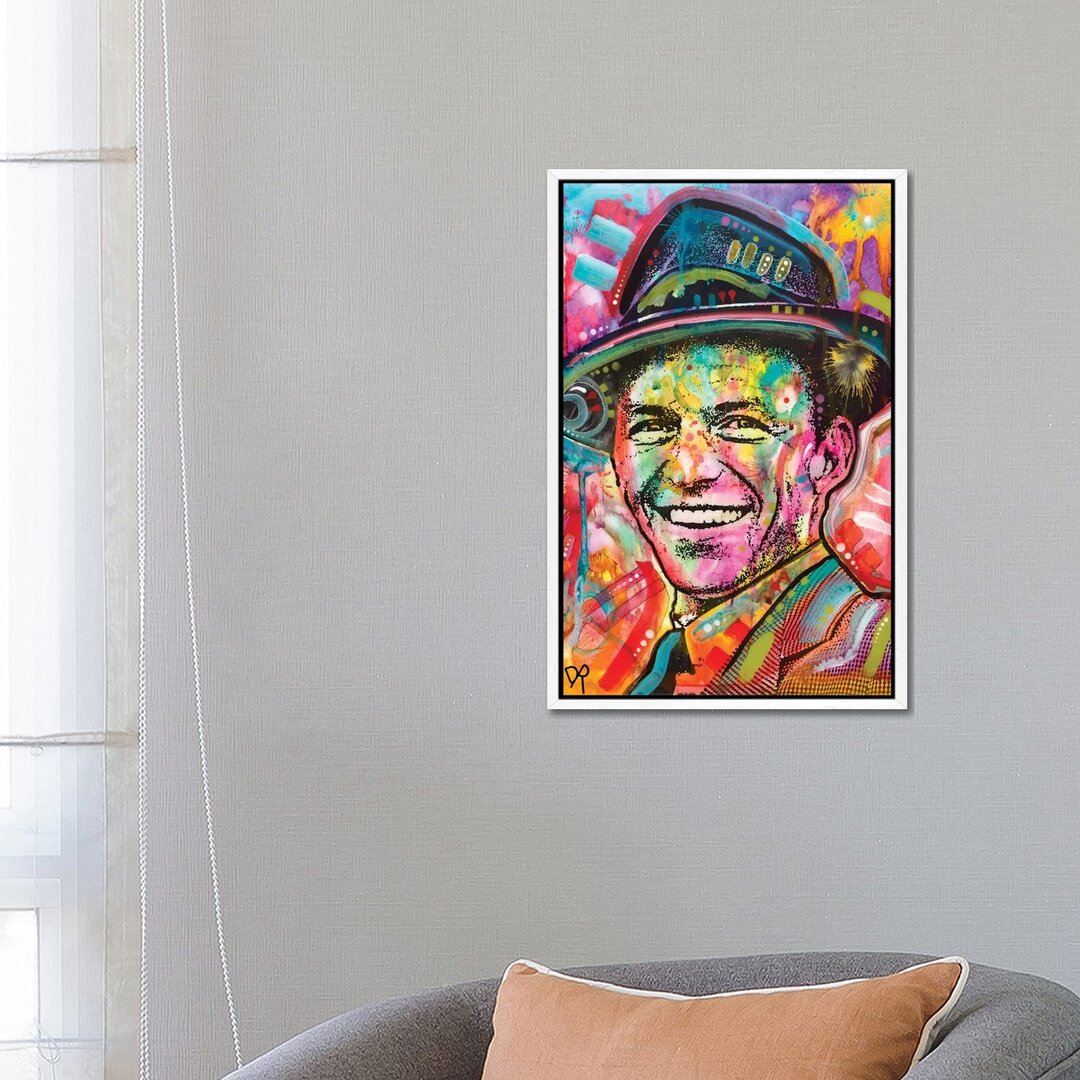 Leinwandbild - Grafikdruck „Frank Sinatra I” von Dean Russo