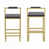 Gray Seat/ Gold Frame