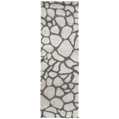 Belden Transitional Abstract, Ivory/Gray Area Rug