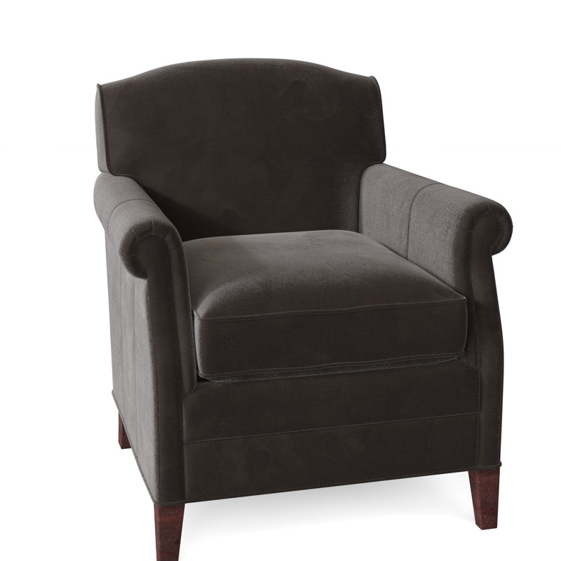 Dresden 29" W Armchair, French Oak, 9953 Mink Polyester
