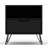 Rockefeller 20" Mid-Century Modern 1-Drawer Nightstand in Black-321291298