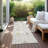 Elara Silver Washable Indoor-Outdoor Rug - -331270506