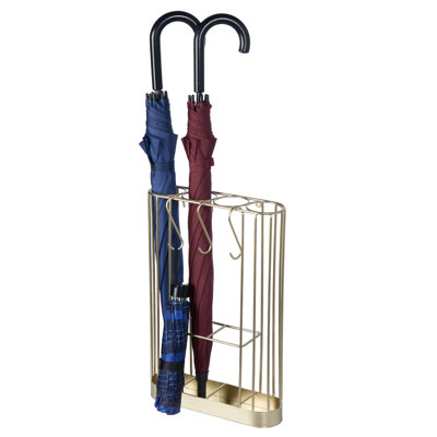 Neeshu Iron Umbrella Stand in Gold