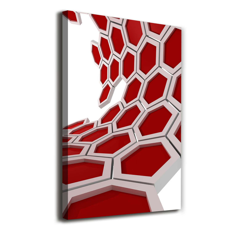 3D Abstraction - Wrapped Canvas Print