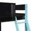 Lit mezzanine double avec bureau et lumière-78040874