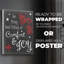 «Comfort and Joy» en rouge - impression sur toile seulement - non encadrée-1639223765