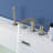 Topcraft Deck-Mounted 4-Hole Bathtub Filler Faucet With Handheld Shower-123398890