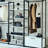 Walk In Closet With Metal Frame - White, Extra Deep Storage, To Cracking, Stain & Scratch , Water Heat E0 Board White Freestanding Powder Coated, Storage Areas, Design, Exterior, Board, 2X Thicker ,