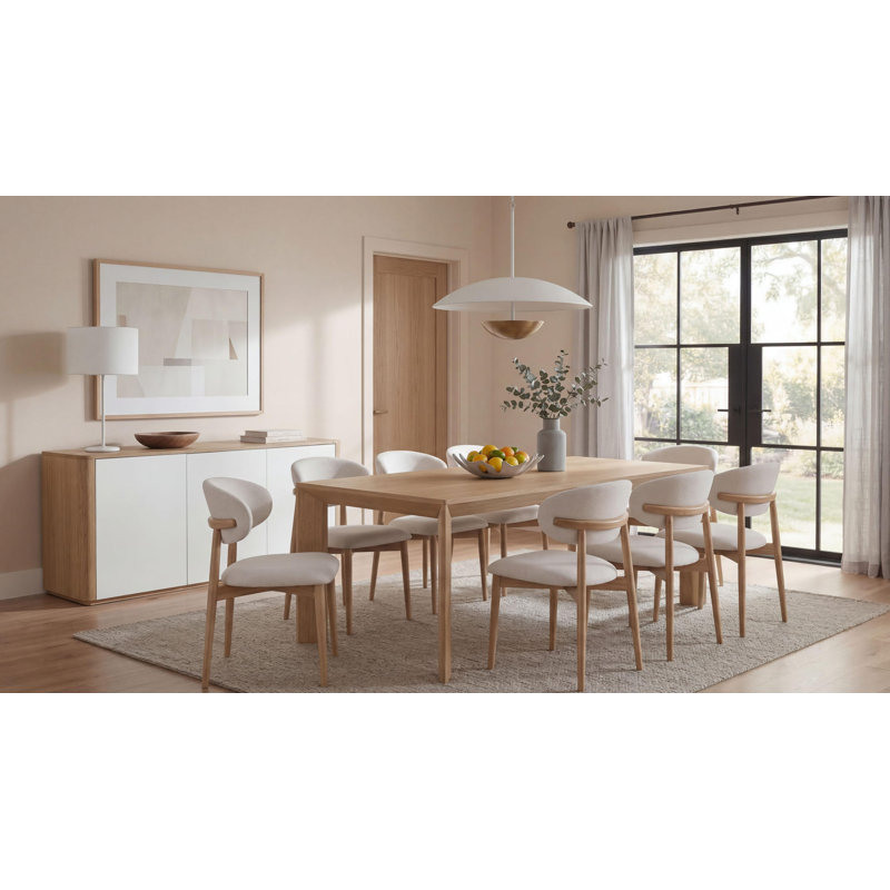 Lisbon Dining Table, Brown, 30" H x 86.61" L x 39.37" W