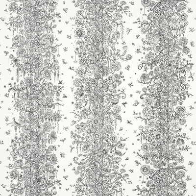 Schumacher X Le papier peint tours de fleurs du New Yorker Edward Steed