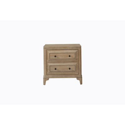 2 Drawer Nightstand With Sand Finish