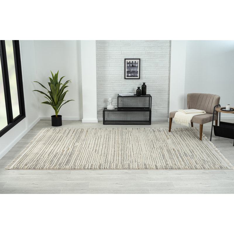 Amira cream Rug, Rectangular 200 x 290cm