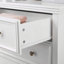 Commode moderne à 5 tiroirs avec glissières en métal lisse et dispositif anti-basculement - Blanc-1036356880