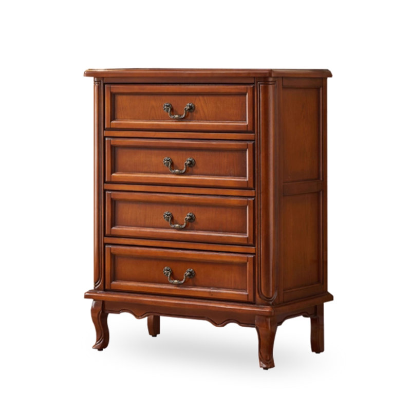 Deep Cherry Solid Wood Accent Cabinet