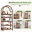70.87'' H X 31.5'' W Etagere Arched Bookcase-1462451553