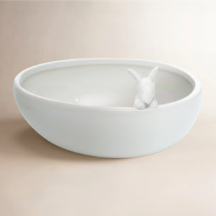 Easter Elegance Ceramic Serving Bowl
