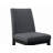 Felissa Dark Walnut And Black Polyester Counter Height Chair Set Of 2 With Tapered Legs
