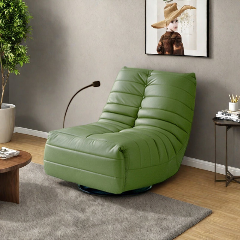 Fauteuil inclinable rotatif confortable, Vert