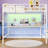 Full Size Loft Bed With Desk And Led Light, Metal Full Size Loft Bed With Power Outlet, Full Size Bed Frame With Upper Bunk, Safety Guard And Ladder, Space Saver,-507437386