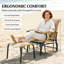 High Back Glider Chair Set (Only Including Patio Dining Chair)-771926545