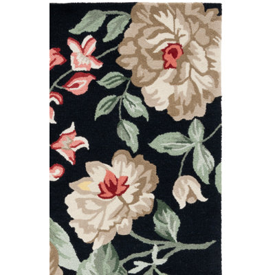 Tapis floral en laine touffeté à la main Jardin 275