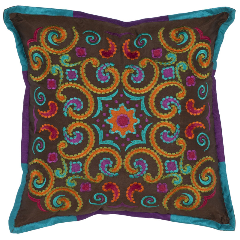 Finn Throw Pillow, Chocolate