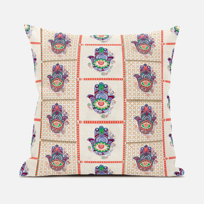 Geometric Outdoor Reversible Throw Pillow