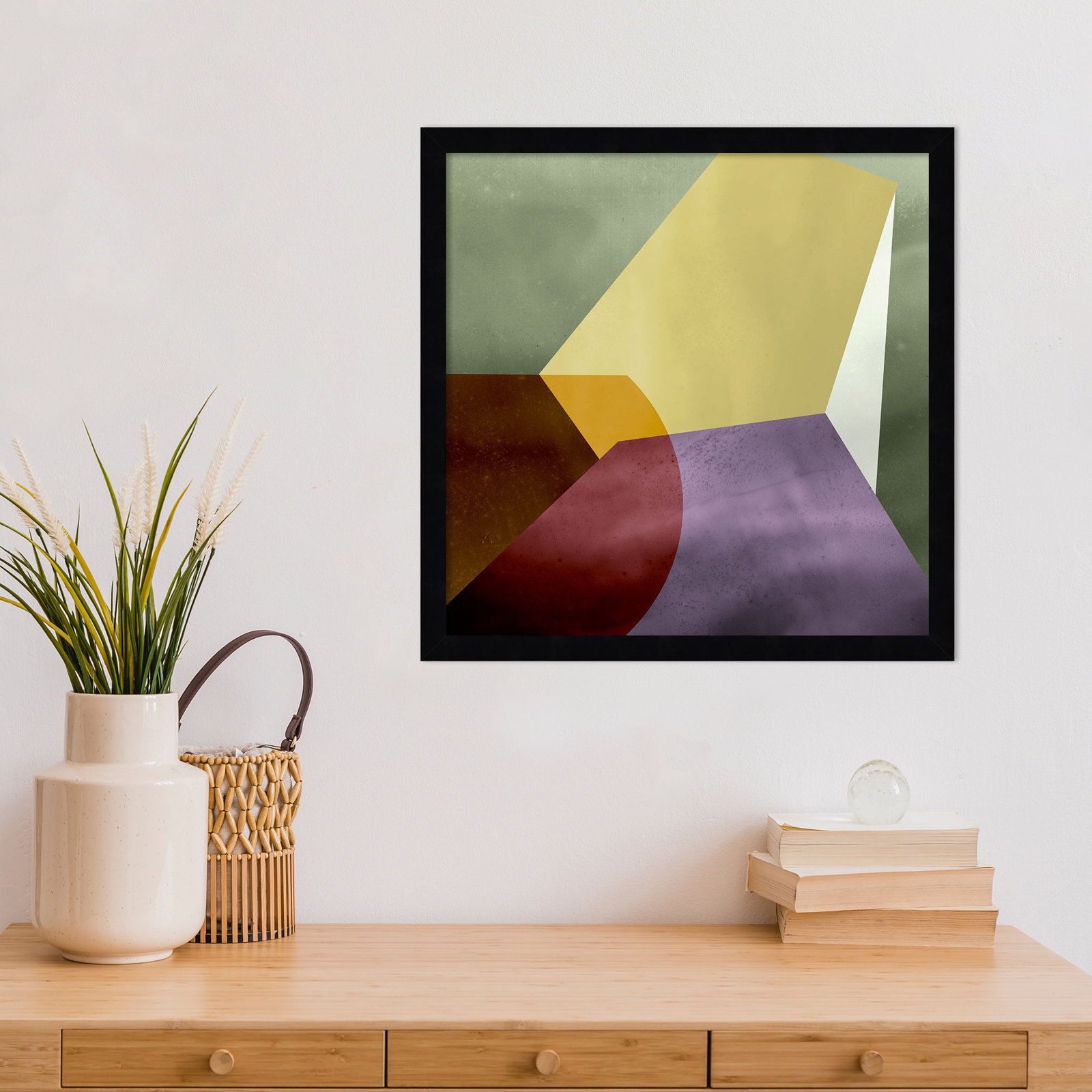 Flagler "Essentially Minimal VI" Print, 17" H x 17" W, Black