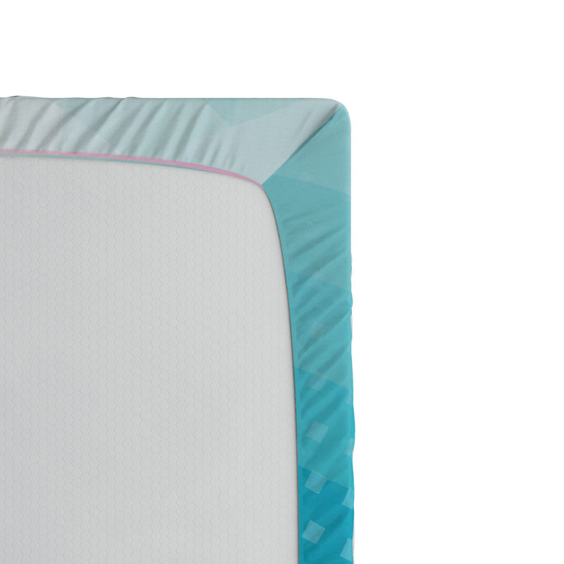 Microfiber Geometric Fitted Sheet, Queen Fitted Sheet