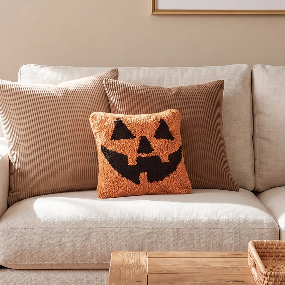 Toscani 8" x 8" Halloween Throw Pillow, Ardsley